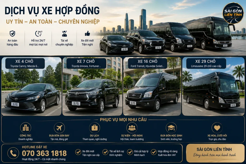 Nhà Xe Liên Tỉnh Sài Gòn Giá Tốt – Xe Đi Vũng Tàu, Đà Lạt, Miền Tây 14 Nhà Xe Liên Tỉnh Sài Gòn cung cấp đa dạng dòng xe phục vụ nhiều nhu cầu