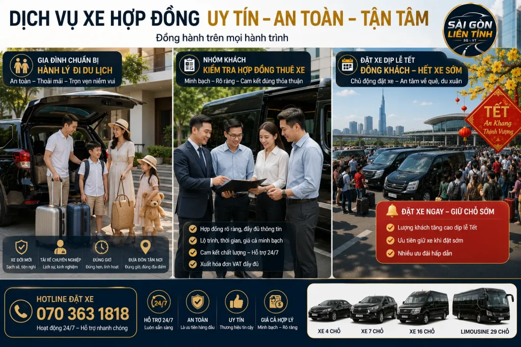 Nhà Xe Liên Tỉnh Sài Gòn Giá Tốt – Xe Đi Vũng Tàu, Đà Lạt, Miền Tây 17 Chọn dòng xe phù hợp giúp chuyến đi thoải mái hơn