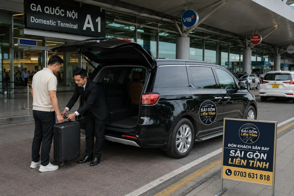 Xe đưa đón sân bay Tân Sơn Nhất hỗ trợ đón tận nơi và đúng giờ theo lịch bay.