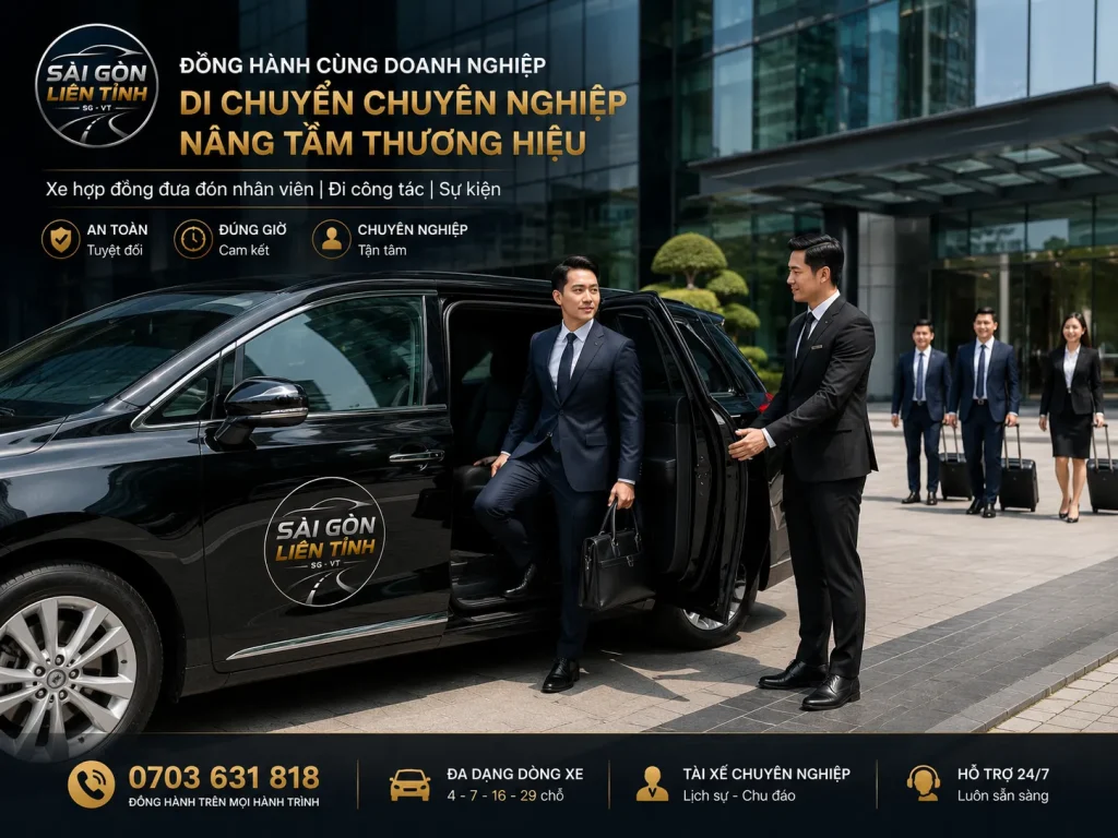 Dịch vụ xe công tác hợp đồng doanh nghiệp giúp tối ưu chi phí vận hành