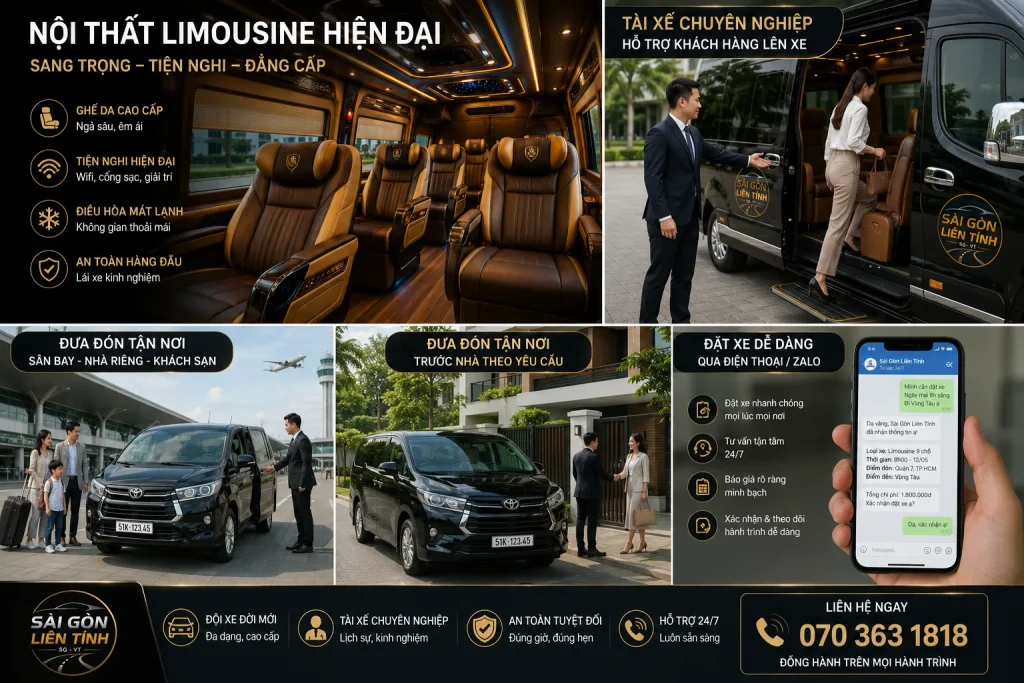 Nhà Xe Liên Tỉnh Sài Gòn Giá Tốt – Xe Đi Vũng Tàu, Đà Lạt, Miền Tây 13 Xe đời mới với nội thất sạch đẹp và tiện nghi hiện đại